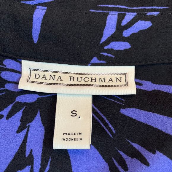 Dana Buchman Floral Print Button up New Womens Small Bold Vibrant Print - Picture 2 of 6